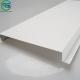 Unperforated Drop Aluminum Strip Ceiling White Powder Coating G Shaped