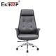 Butterfly Mechanism High Back Leather Office Chair With Armrests For Work