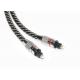 Metal Connectors FTTB High End Toslink Cable Braided Jacket 20KM-60KM
