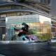 Customizable Glass Curtain Wall LED Display Film 3840Hz Refresh Rate Energy Saving High Brightness 5000nits Video Wall