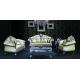 4 Piece Comfort Luxury Living Room Furniture Solid Wood Antique French Style Sofa Set