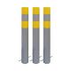 Yellow Steel Safety Bollards 1000mm Height ISO9001 Certificated