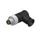 4 Pole Male M8 Waterproof Connector Right Angled Field Installable For Automtive Signals