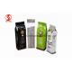 Eco Friendly Coffee Beans Bag Waterproof , Pillow Packaging Valve Sealed Coffee
