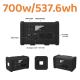 18V/6A Max Solar Input 700W Off-Grid Solar Generator for Portable Solar Power Station