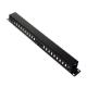 19 Inch Cable Management Rack Fiber Optic Adapter Panel