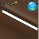 28W 40W 52W Contemporary IP65 Waterproof LED Tube Lights Surface Mount Linear LED Ceiling Light Fixtures 3000K 4000K