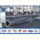Round Hot dip Galvanized Steel Tubular Pole ASTM A123 Standard flange mode