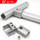 Industrial Profile DY9 Aluminium Extruded Sections Chromed PE Lean Pipe Connector