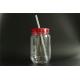 650ml mason jar with straw/single wall tumbler/BPA FREE mug