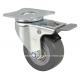 Edl Mini 2 40kg Plate Brake Caster 2622-76 with 2mm Thickness and PU Wheel Material