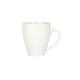 Large Capacity Plain White Porcelain Tea Cups Custom Decal Logo Microwave Safe