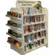 4-Way White Retail Cd Display Stands Freestanding For Book Store / Supermarket