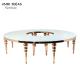 Luxury Stainless Wedding Round Dining Table For Banquet Event Wedding Furniture