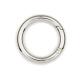 25mm Zinc Alloy Spring Ring Clasp Plated Silver Key Ring Bag Clip Metal Spring Gate O Ring