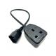 Uk Power Cable 13A 250V IEC C14 To 1 Way Socket UK Standard Electric Extension Cord