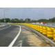 Highway Protective Safety Roller Barrier Eva / Pu Material For Road Traffice Safty