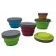 Hydroforming Travel Collapsible Silicone Bowl Set Of 3