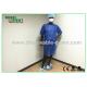 Short Sleeve Lab Coats For Women Nonreusable Inpatient Disposable Robe