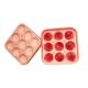 Silicone Small Rose Shaped Ice Cubes Maker Sustainable 9 Cavity 1.2 Inch