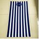 Wholesale Custom Digital Sublimated Printed Logo Sand Free Quick Dry Blue And White Stripe Microfiber Beach Towel