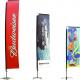 2m / 3m / 4m  Promotional Sail Flags , Block / Square Feather Banner Stands