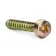 Color Zinc Pan Head Self Tapping Screws Tri Wing Safety Screw For Plastics