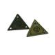 Triangle / Square Embossed Leather Patches, Jeans Patch With Customized Logo