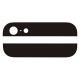 For Apple iPhone 5 Top and Bottom Glass Cover Replacement - Black