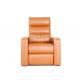 High Density Foam Theater Recliner Sofa PU Leather Furniture With Footpath Lights