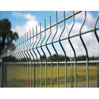 3D Powder Coated Curved 3mm Metal Wire Mesh Fencing With Square Round Post