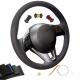 Interior Black Genuine Leather Steering Wheel Cover for Mazda 2 3 Axela 6 Atenza CX-3 CX3 CX-5 CX5 2013 2014 2015 2016 2017