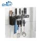 Wholesale Black Kitchen Knife Rack with Hooks for Kitchen Storage