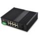 Ip40 Ethernet POE Industrial Switch Gigabit 8 Port PoE And 2 Fiber Optical SFP Din Rail
