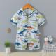 Dinosaur Children Cardigan Pajama Set summer Comfortable Button Up Pjs
