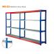 Easy To Install Industrial Grade Metal Shelving Blue Color For Warehouse Storage