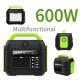 Emergency Energy Storage 600W AC Output Portable Power Station with 576wh Capacity