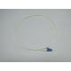 RoHS,ISO White cable LC SM Fiber Optic Pigtail with heat shrinkable tube