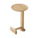 Oak Veneer Round End Table Natural Wood Top Solid Wood  Legs Side Table For Living Room And Hotel Use