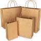 Biodegradable Kraft Paper Coffee Bags Party Bags With Handles 150gsm
