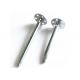 Rock Wool Galvanized Steel Insulation Anchor Pins 8mm Tube 35mm Disc Base