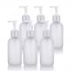 LinDeer White 100ml Frosted Glass Pump Lotion Bottle ODM