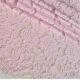French  Eyelash Lace Fabric with cord  for Bridal Dress with Ivory / Pink color