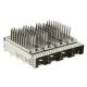 2149730-4 SFP+ 1x4 Cage With Heat Sink 16 Gb/s Press-Fit Through Hole