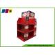 Red Cardboard Pos Half Pallet Point Of Sale Display Stands For Christmas Items Promotion