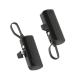 Compact ABS Black Lithium Polymer Tail Plug Powerbank 5V/2.1A Charging Solution