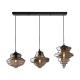 E27 Single Kitchen Blown Glass Pendant Light Modern Chandelier 27 X 43cm