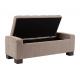 folding household furnitures home shoes storage ottoman box tufted bench with hydraulic hinge