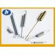 Carbon Steel Golden Long Extension Springs Free Length For Industial Machinery