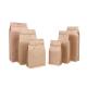Coffee bag Flat Bottom k kraft paper bag/ tea packaging bags with valve